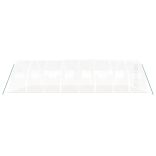 fehér acélvázas melegház 32 m² 8 x 4 x 2 m