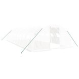 fehér acélvázas melegház 40 m² 10x4x2 m