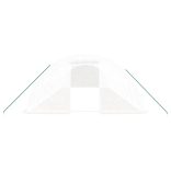 fehér acélvázas melegház 40 m² 10x4x2 m