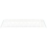 fehér acélvázas melegház 40 m² 10x4x2 m