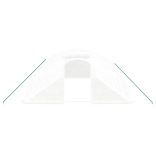 fehér acélvázas melegház 48 m² 12 x 4 x 2 m