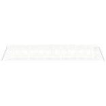 fehér acélvázas melegház 48 m² 12 x 4 x 2 m