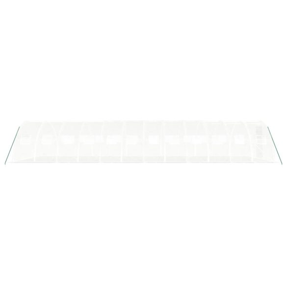 fehér acélvázas melegház 48 m² 12 x 4 x 2 m