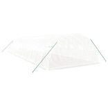 fehér acélvázas melegház 48 m² 12 x 4 x 2 m