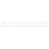 fehér acélvázas melegház 64 m² 16 x 4 x 2 m