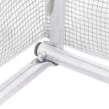 fehér acélvázas melegház 80 m² 20x4x2 m