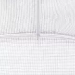 fehér acélvázas melegház 80 m² 20x4x2 m