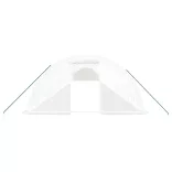 fehér acélvázas melegház 88 m² 22x4x2 m