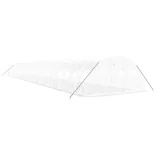 fehér acélvázas melegház 96 m² 24 x 4 x 2 m