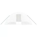 fehér üvegház acélvázzal 20 m² 5x4x2,3 m