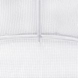 fehér acélvázas melegház 40 m² 8 x 5 x 2,3 m