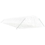 fehér acélvázas melegház 100 m² 20 x 5 x 2,3 m