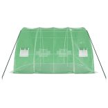 zöld üvegház acélvázzal 24 m² 6x4x2,85 m