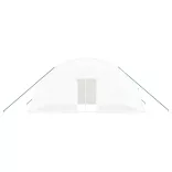 fehér üvegház acélvázzal 24 m² 6x4x2,85 m