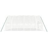 fehér acélvázas melegház 36 m² 6 x 6 x 2,85 m