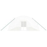 fehér acélvázas melegház 60 m² 10 x 6 x 2,85 m