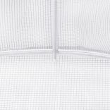 fehér acélvázas melegház 60 m² 10 x 6 x 2,85 m