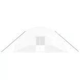 fehér acélvázas melegház 72 m² 12x6x2,85 m