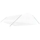 fehér acélvázas melegház 84 m² 14x6x2,85 m