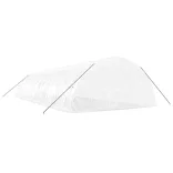 fehér acélvázas melegház 84 m² 14x6x2,85 m