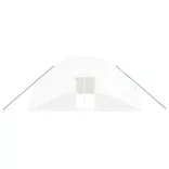 fehér acélvázas melegház 96 m² 16 x 6 x 2,85 m