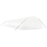 fehér acélvázas melegház 120 m² 20x6x2,85 m