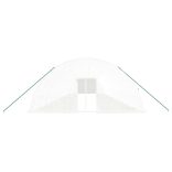 fehér acélvázas melegház 132 m² 22x6x2,85 m