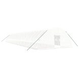 fehér acélvázas melegház 144 m² 24x6x2,85 m