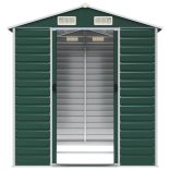 zöld horganyzott acél kerti fészer 191 x 215 x 198 cm