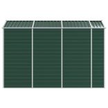 zöld horganyzott acél kerti fészer 191 x 300 x 198 cm