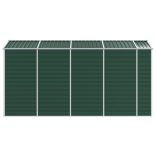 zöld horganyzott acél kerti fészer 191 x 385 x 198 cm