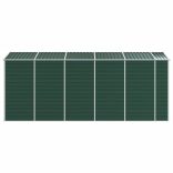 zöld horganyzott acél kerti fészer 191 x 470 x 198 cm