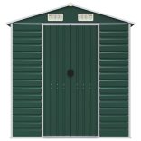 zöld horganyzott acél kerti fészer 191 x 640 x 198 cm