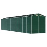 zöld horganyzott acél kerti fészer 191 x 895 x 198 cm