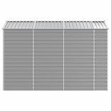 világosszürke horganyzott acél kerti fészer 191 x 300 x 198 cm