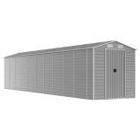 világosszürke horganyzott acél kerti fészer 191 x 895 x 198 cm