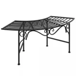 fekete acél fa körüli pad 113 cm