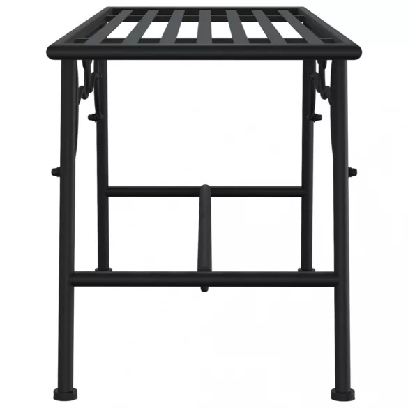 fekete acél fa körüli pad 110 cm