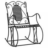 fekete acél hintapad 84 cm