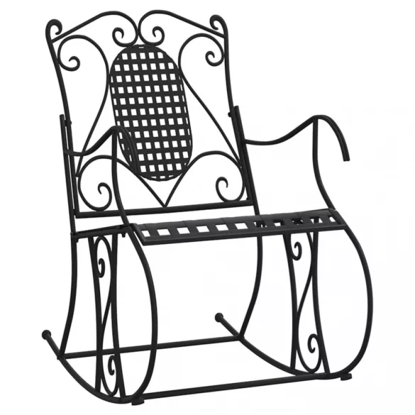 fekete acél hintapad 84 cm