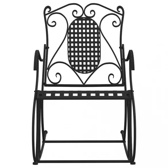 fekete acél hintapad 84 cm