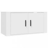 3 db fehér falra szerelhető TV-szekrény 80 x 34,5 x 40 cm