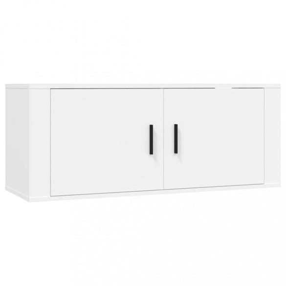 2 db fehér falra szerelhető TV-szekrény 100 x 34,5 x 40 cm