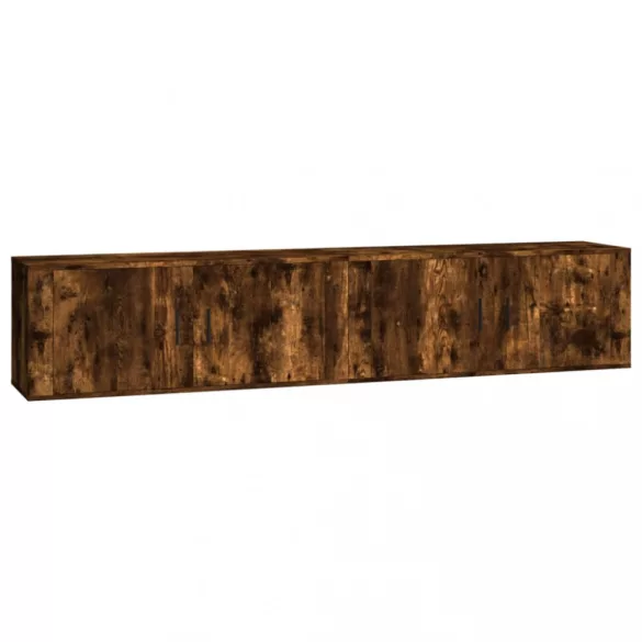 2 db füstös tölgy színű fali TV-szekrény 100 x 34,5 x 40 cm