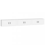 3 db fehér falra szerelhető TV-szekrény 100 x 34,5 x 40 cm