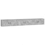 3 db betonszürke fali TV-szekrény 100 x 34,5 x 40 cm