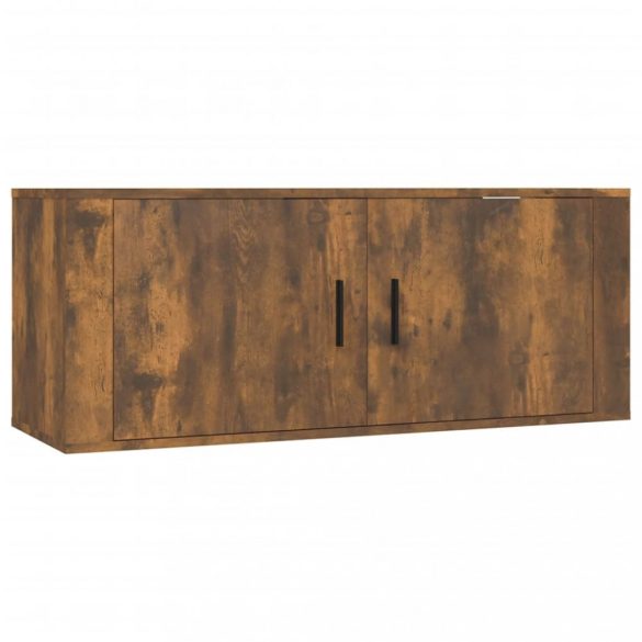 3 db füstös tölgy színű fali TV-szekrény 100 x 34,5 x 40 cm