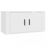 2 részes fehér szerelt fa TV-szekrényszett