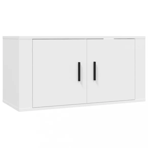 3 részes fehér szerelt fa TV-szekrényszett