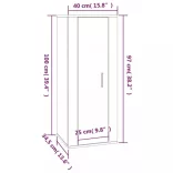 2 részes barna tölgy színű szerelt fa TV-szekrényszett